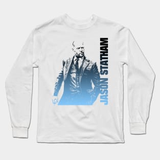 jason statham hand drawing graphic design by ironpalette Long Sleeve T-Shirt